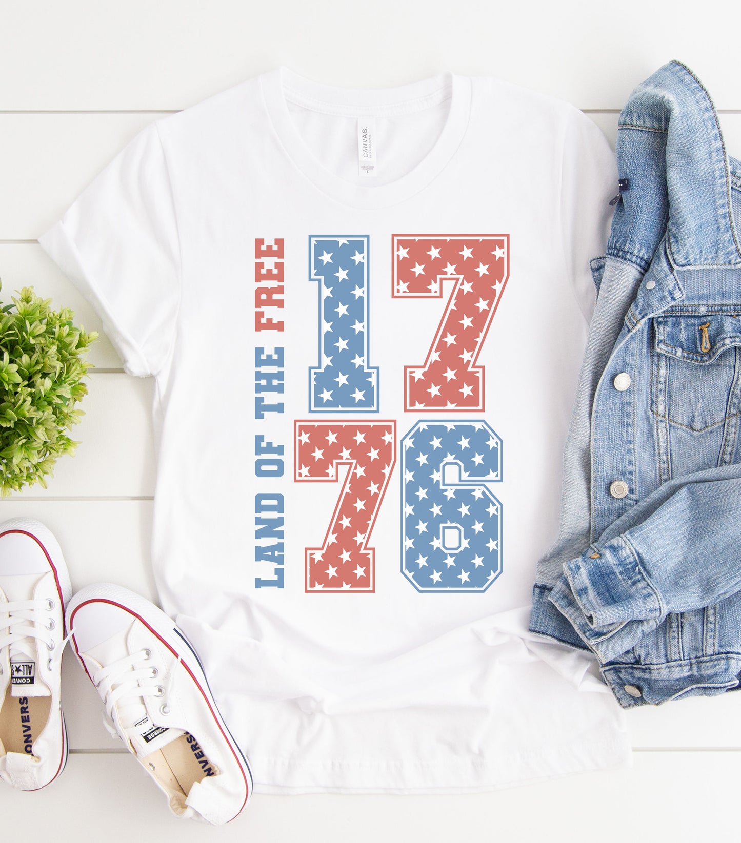 1776 Land of the Free Graphic Tee