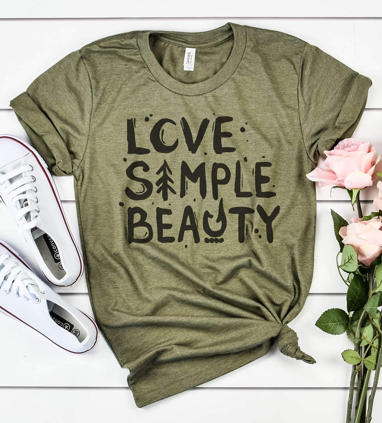 Love Simple Beauty Graphic Tee