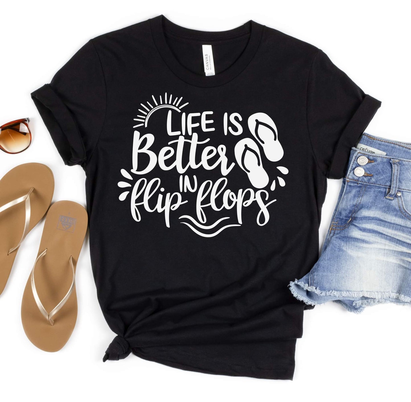 Life is Better in Flipflops Graphic Tee