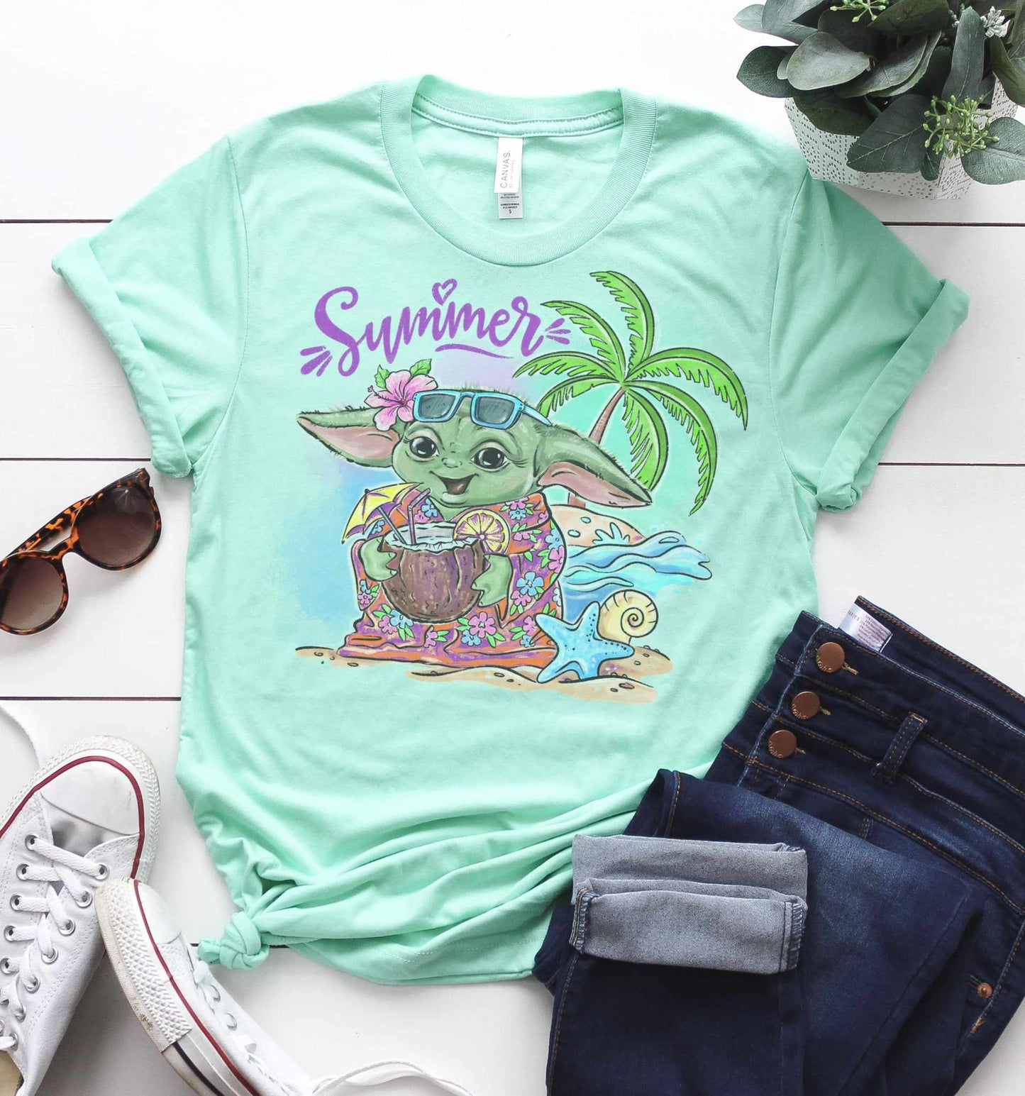 Summer Green Baby Graphic Tee