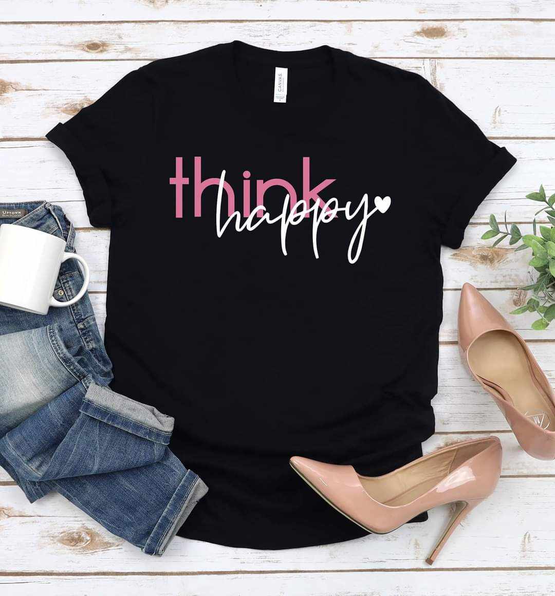 Think Happy Graphic Tee