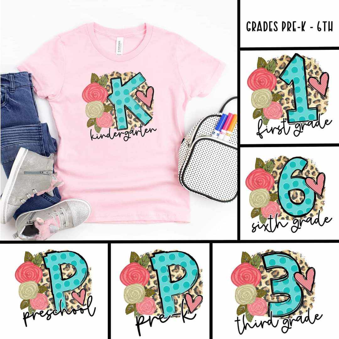 Leopard Floral Grade Graphic Tee