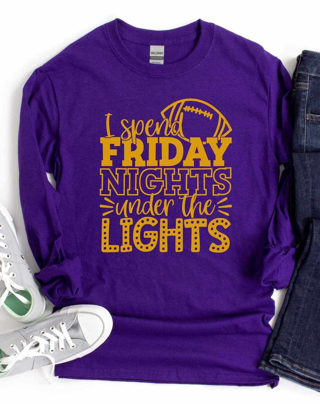 I Spend Friday Nights under the Lights Graphic Tee