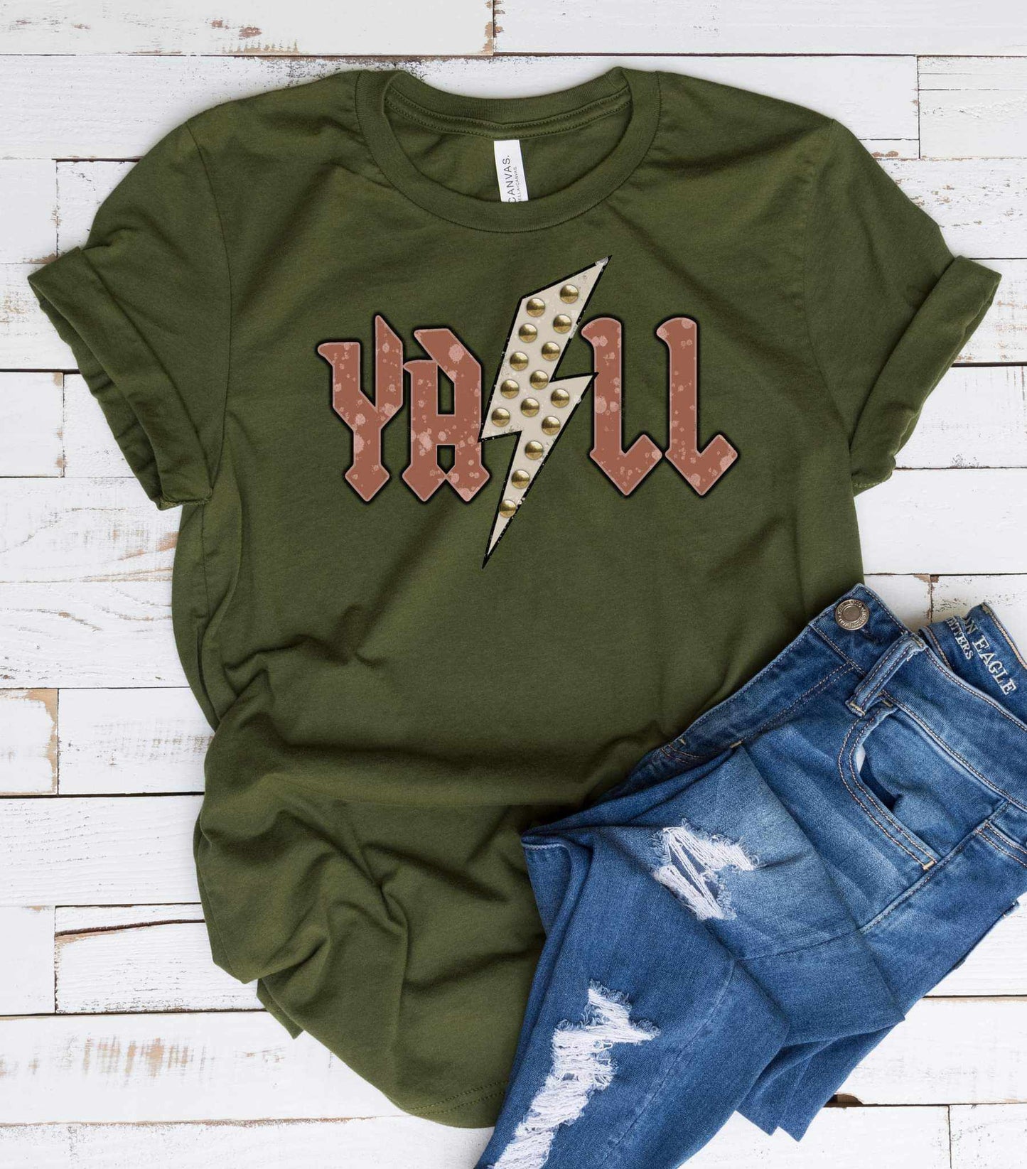 Y'all Lightening Bolt Graphic Tee