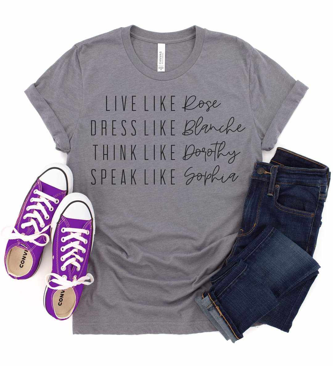 Live Like Rose Dress Like Blanche Girls Graphic Tee