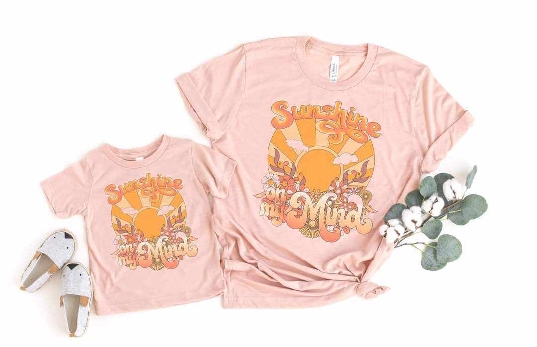Sunshine on My Mind Matching Graphic Tee