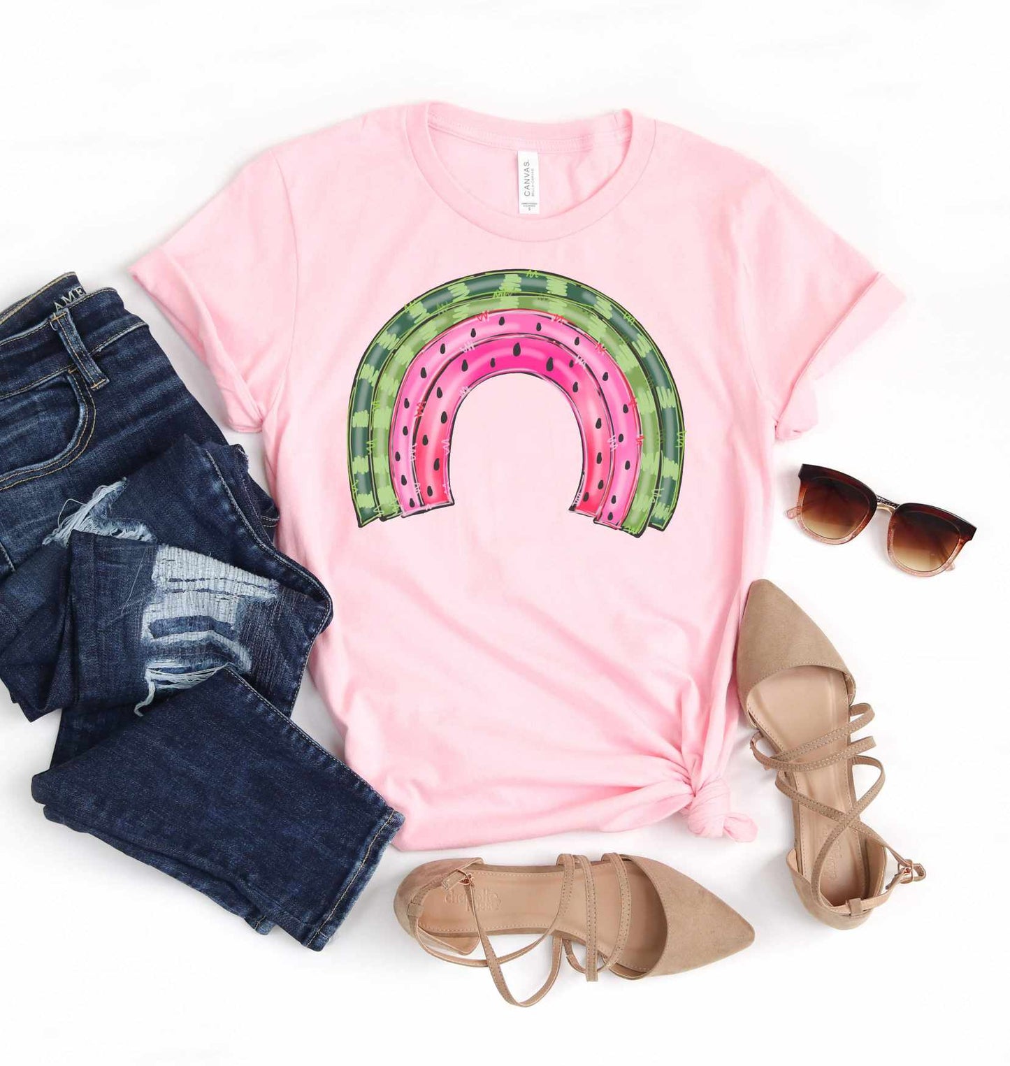 Watermelon Rainbow Graphic Tee