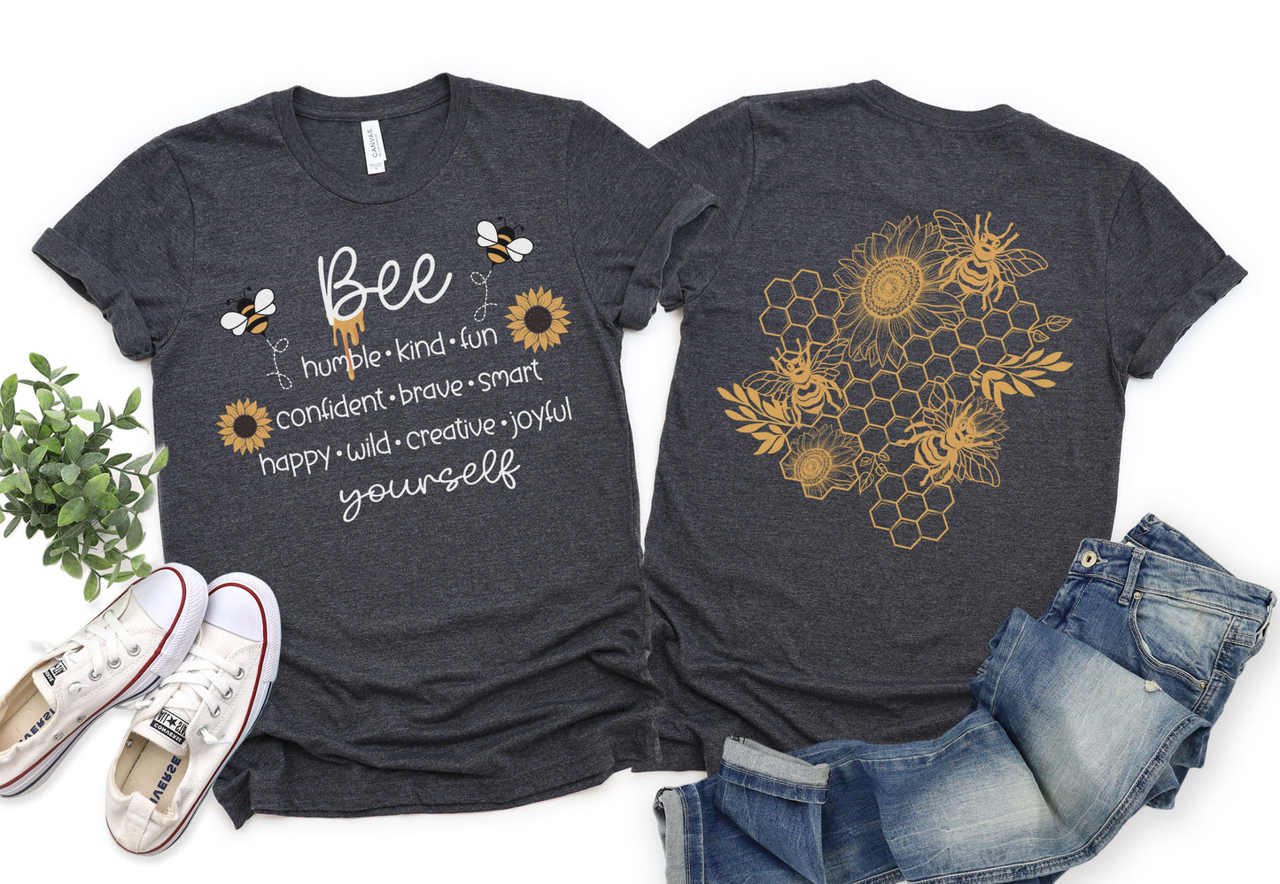 Bee Humble Kind Fun Graphic Tee