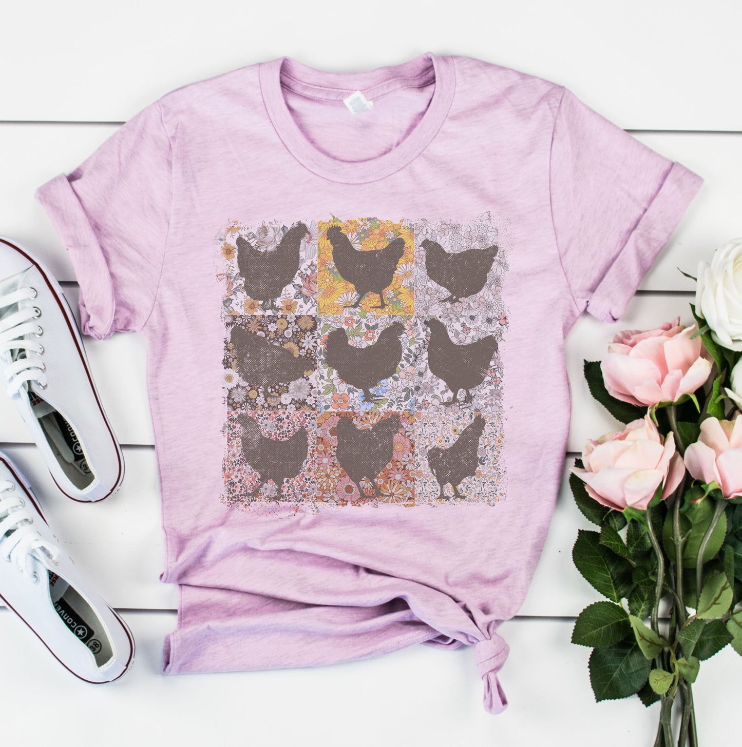 Stacked Chickens Graphic Tee
