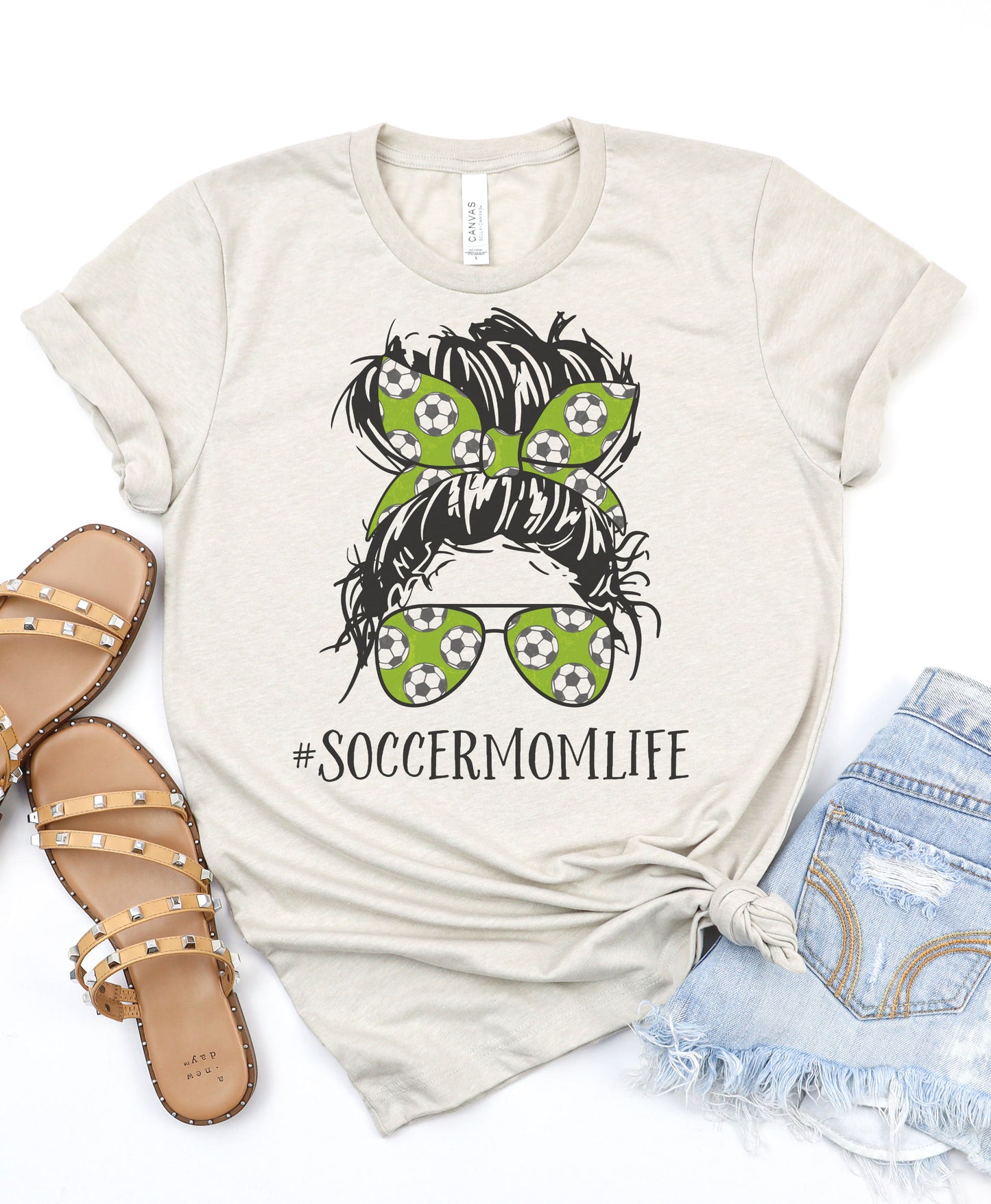 Soccer Mom Messy Bun Graphic Tee