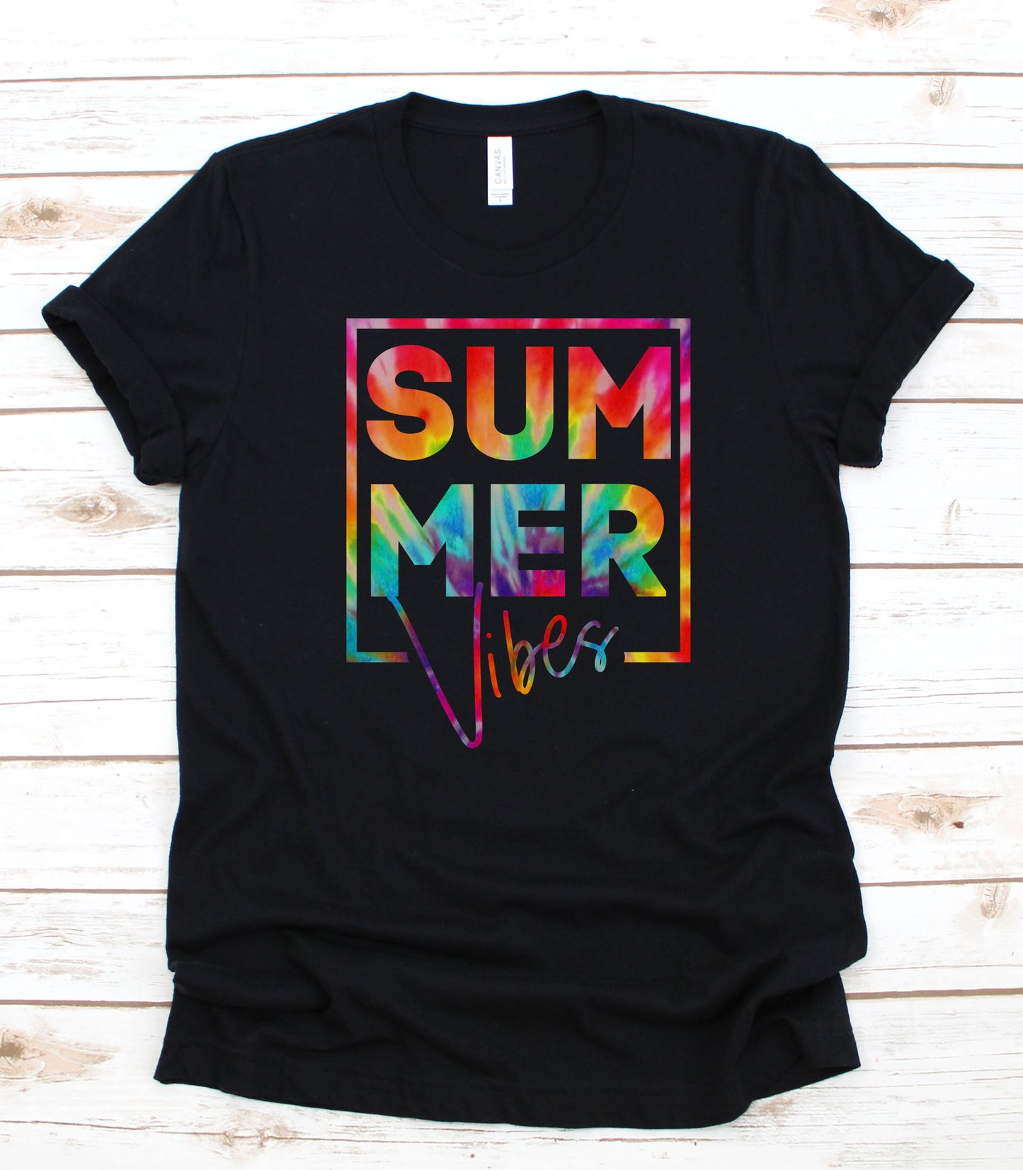 Tie Dye Summer Vibes Graphic Tank