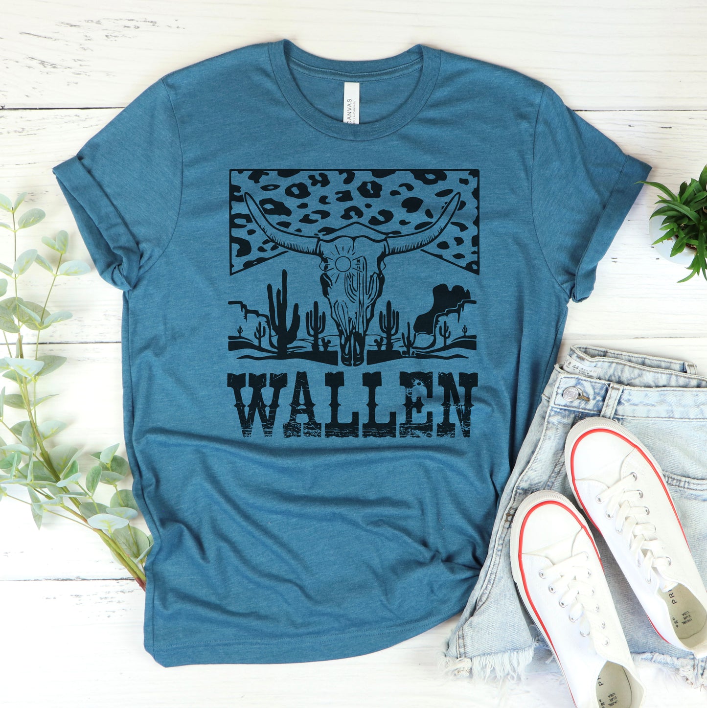 Wallen Cow Skull Graphic Tee