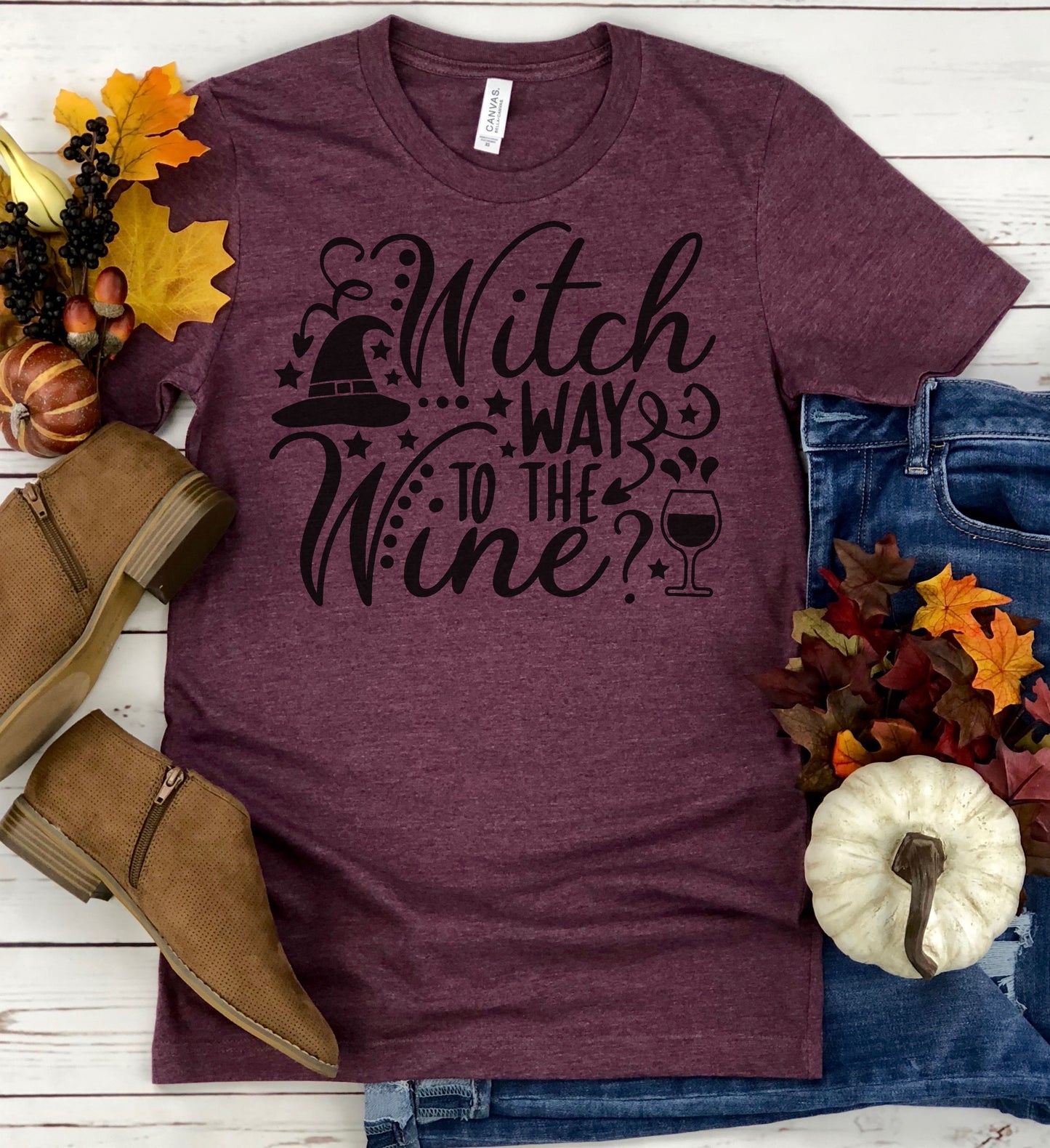 Which Way to the Wine Graphic Tee