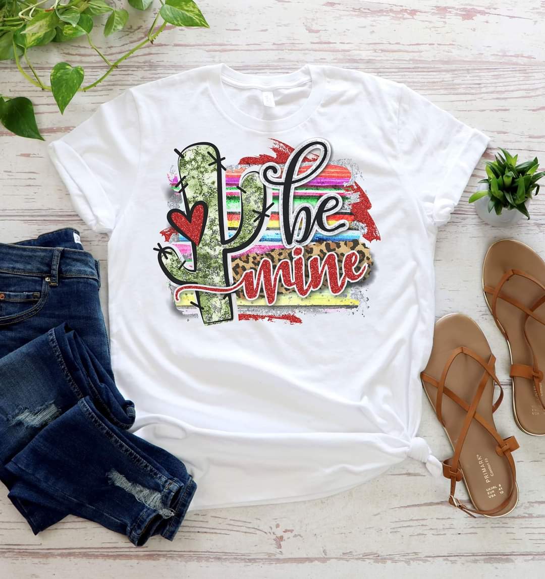 Be Mine Cactus Graphic Tee