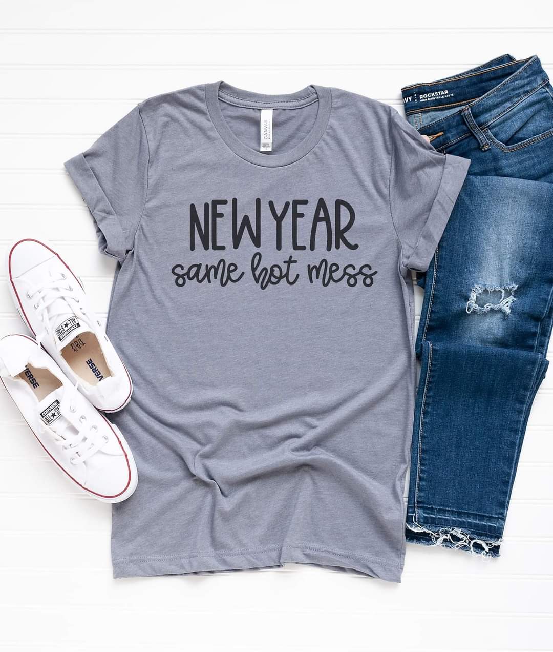 New Year Same Hot Mess Graphic Tee