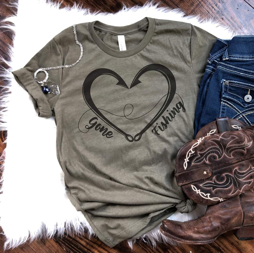 Gone Fishing Graphic Tee