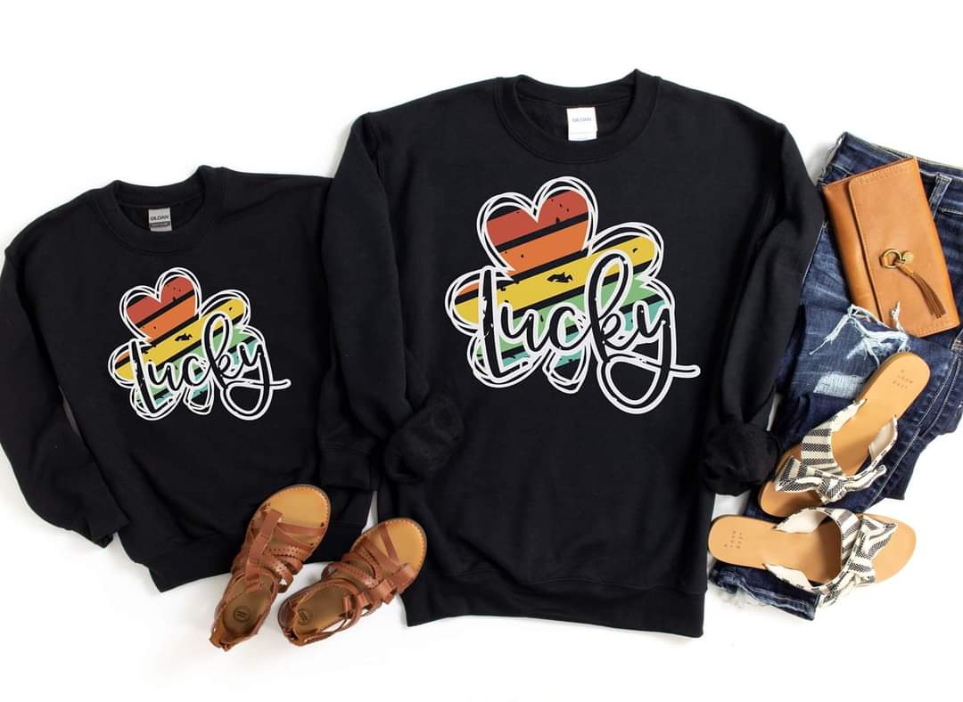 Rainbow Shamrock Graphic Tee