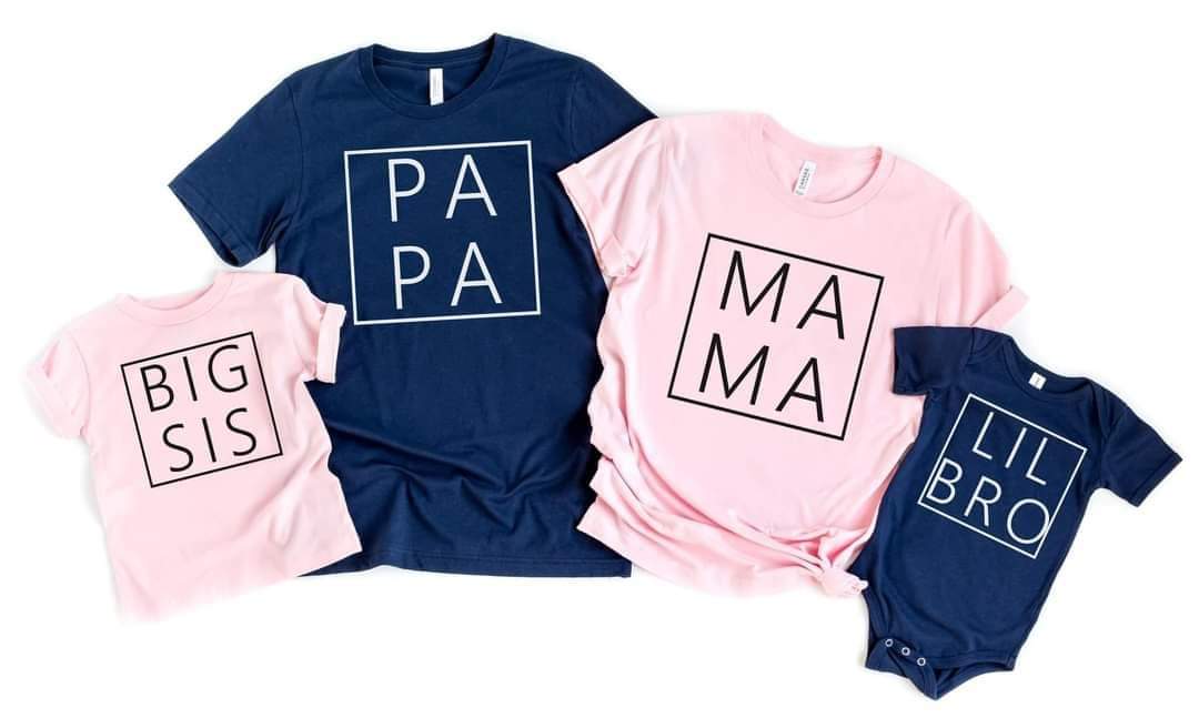 Custom Name Family Matching Graphic Tee