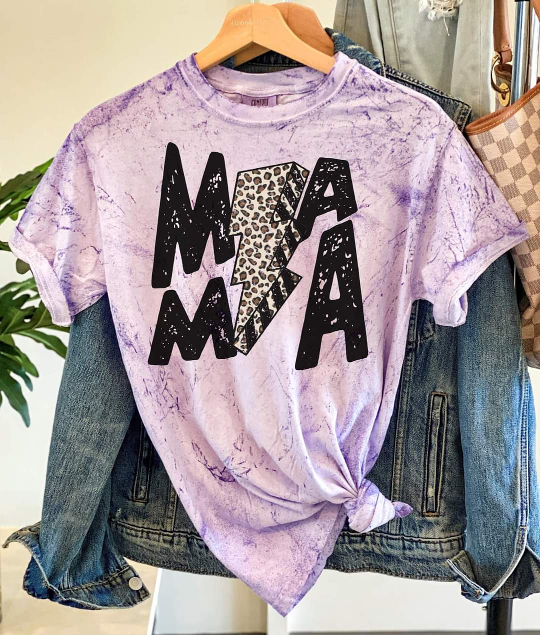 Mama Lighting Bolt Graphic Tee