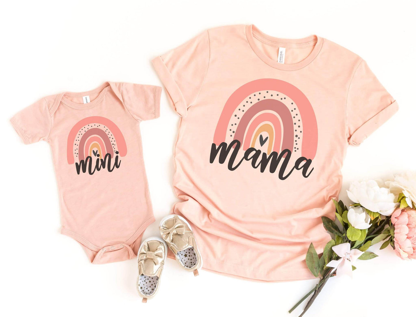Mama Mini Rainbow Graphic Tee