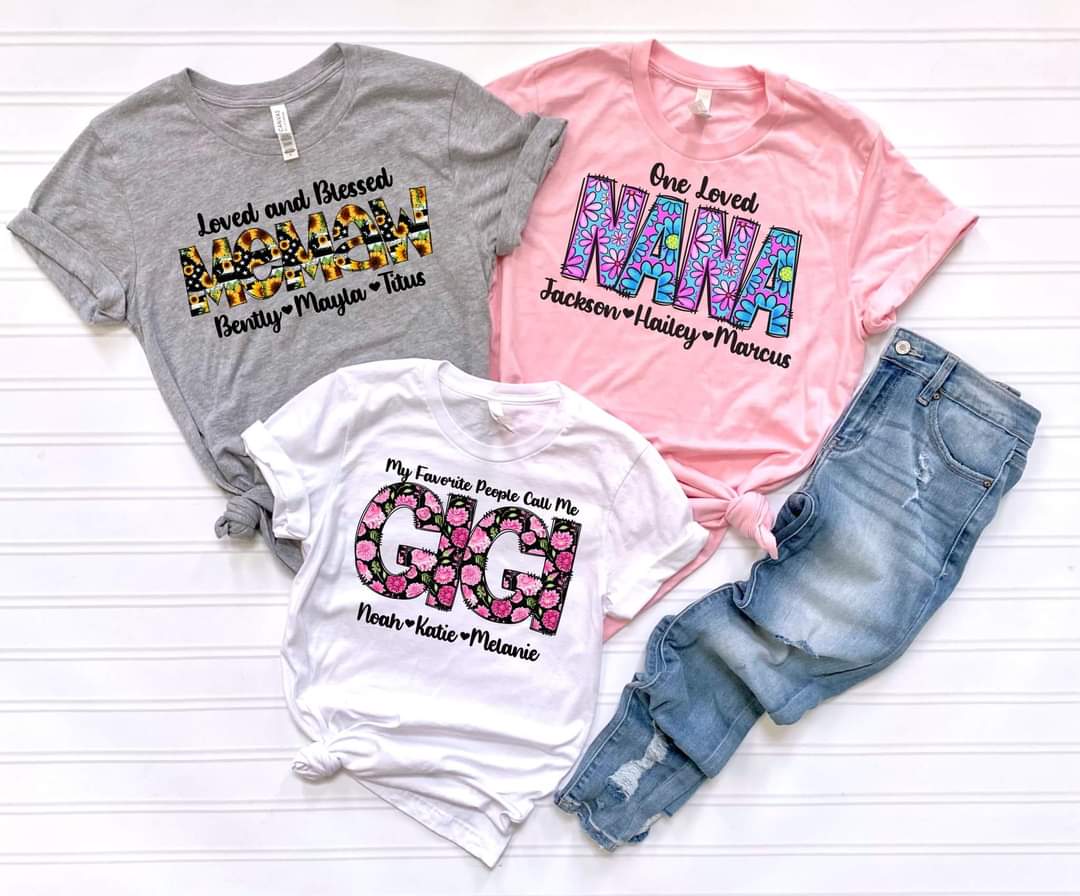 Personalized One Loved Mother's Day Graphic Tee