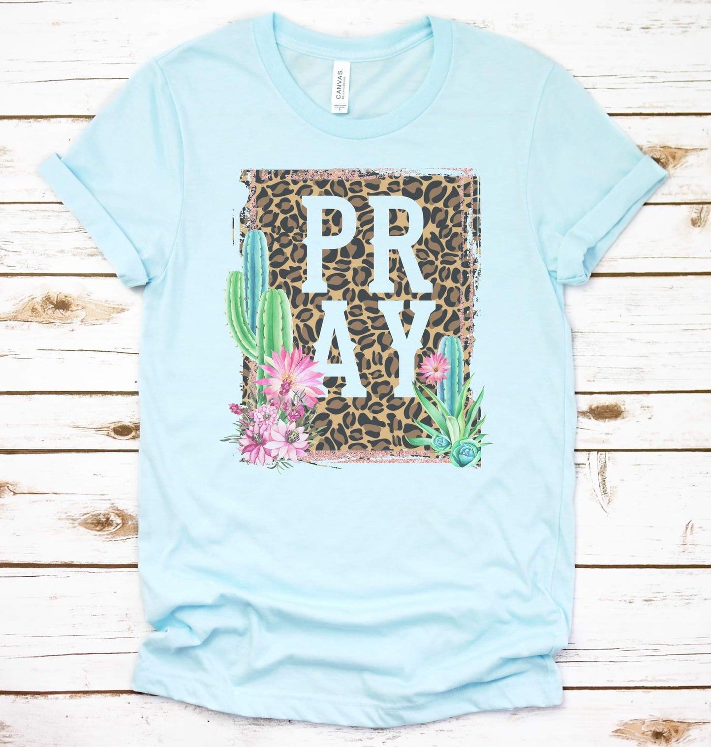 Leopard Pray Graphic Tee
