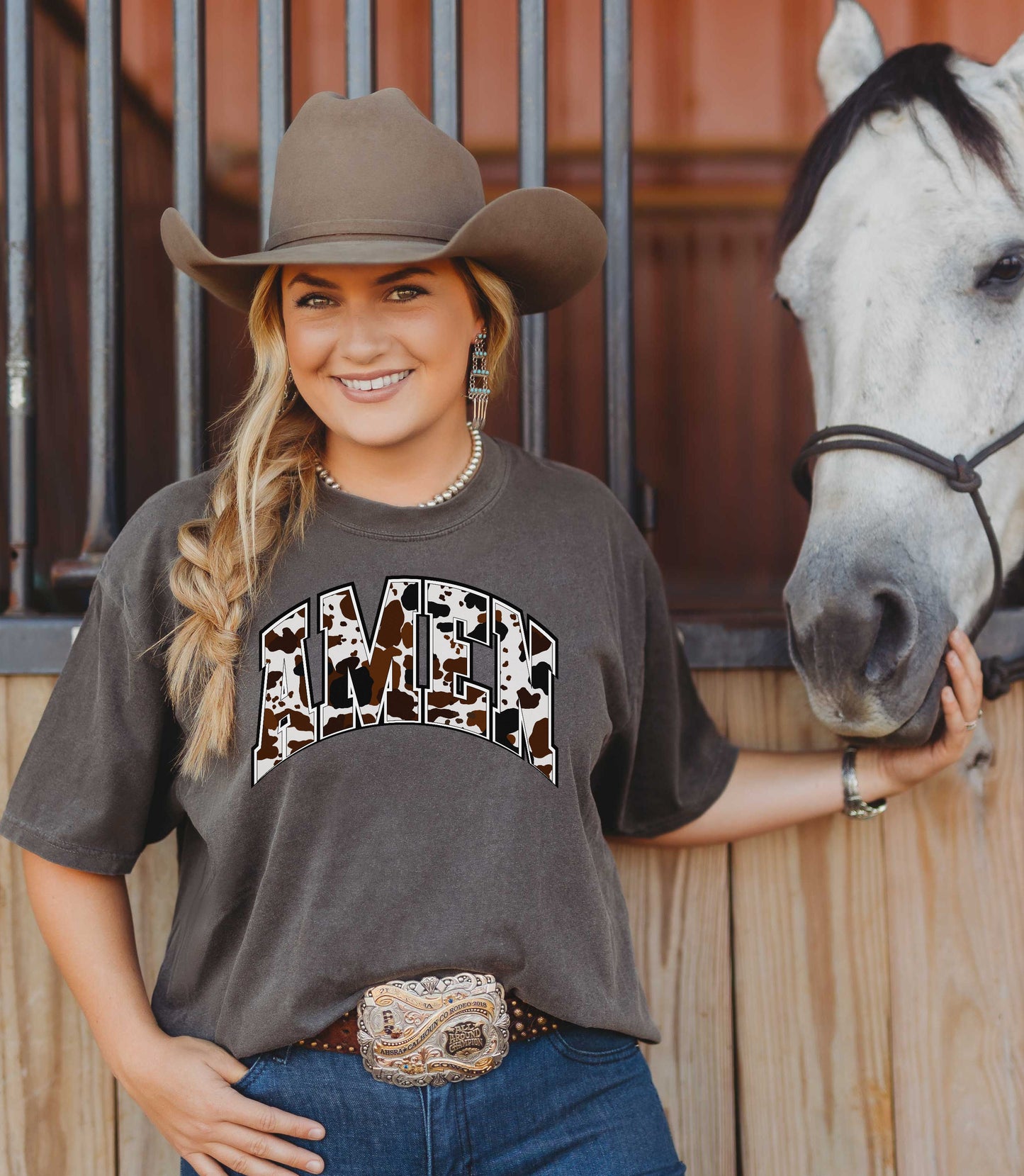 Amen Cowhide Graphic Tee
