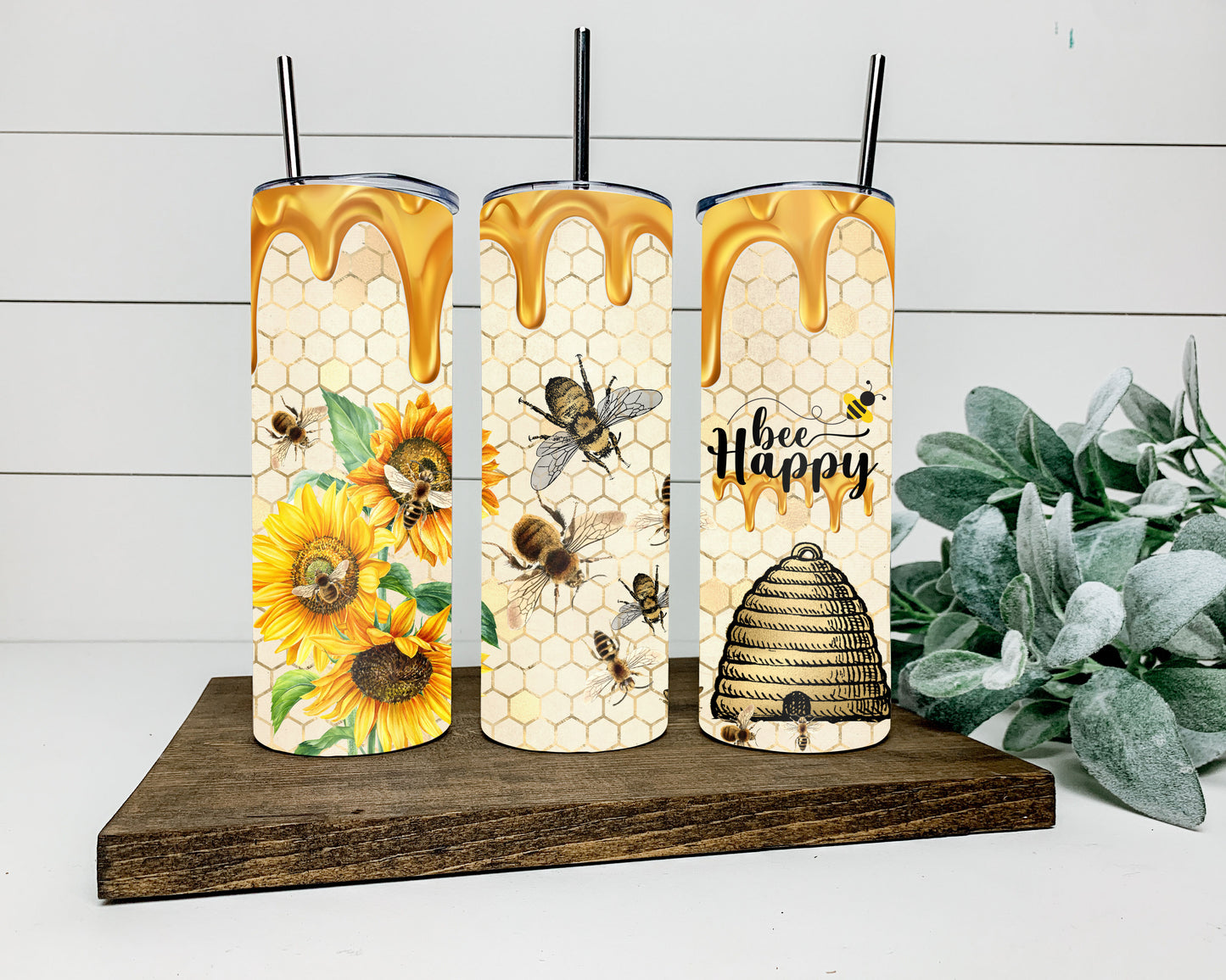 Bee Happy Tumbler