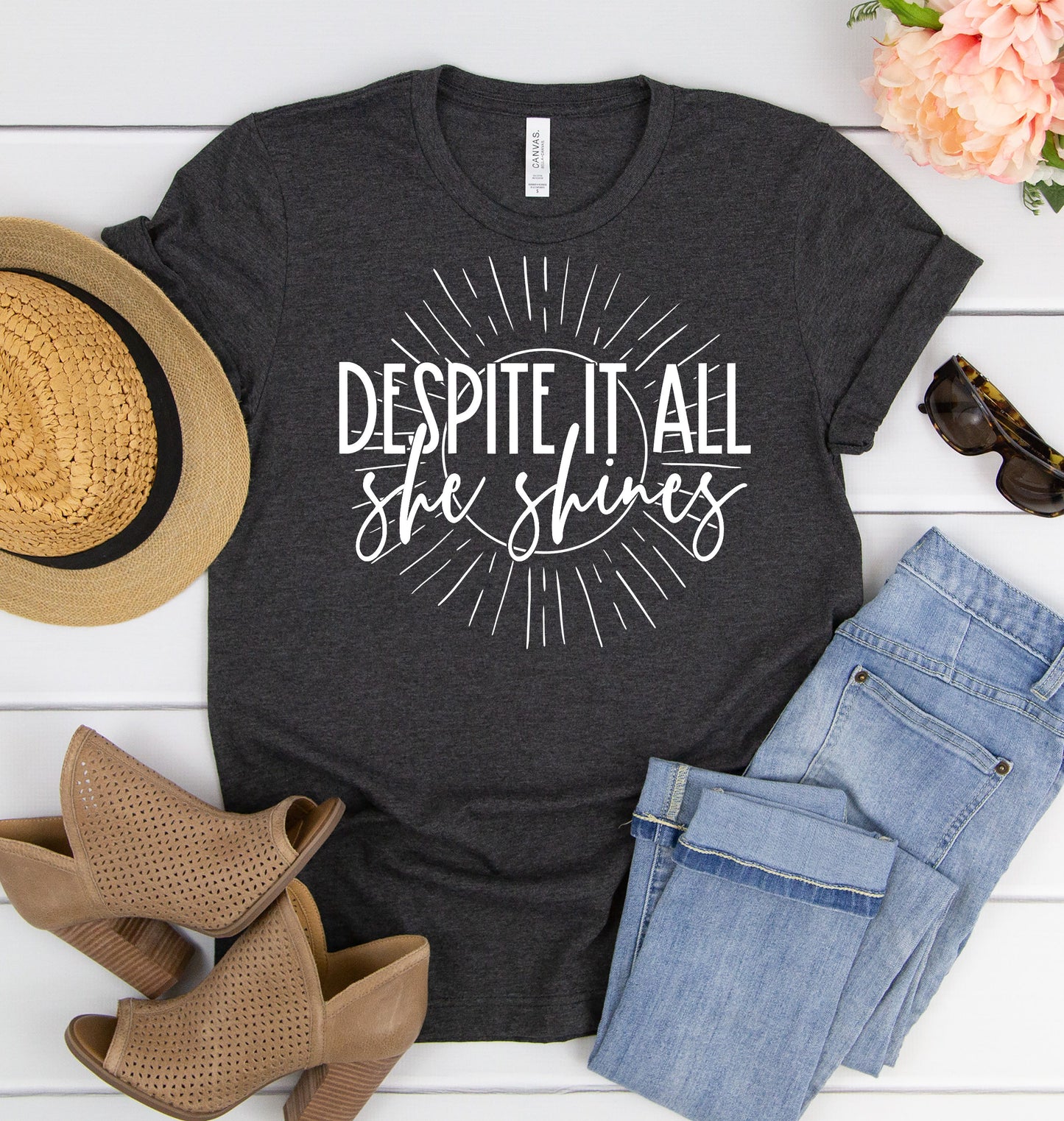 Despite it all She Shines Graphic Tee