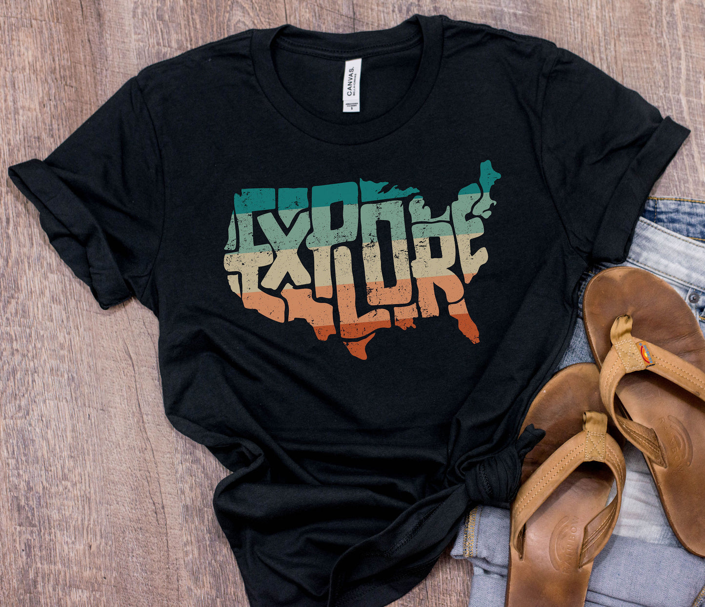 Explore Map Graphic Tee