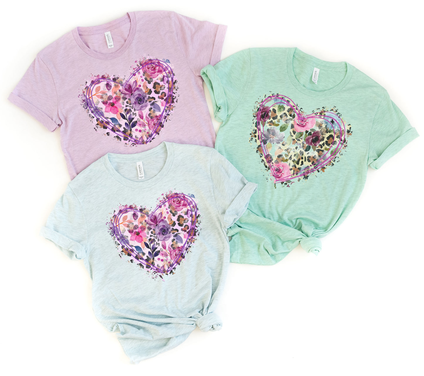 Floral Hearts Graphic Tee