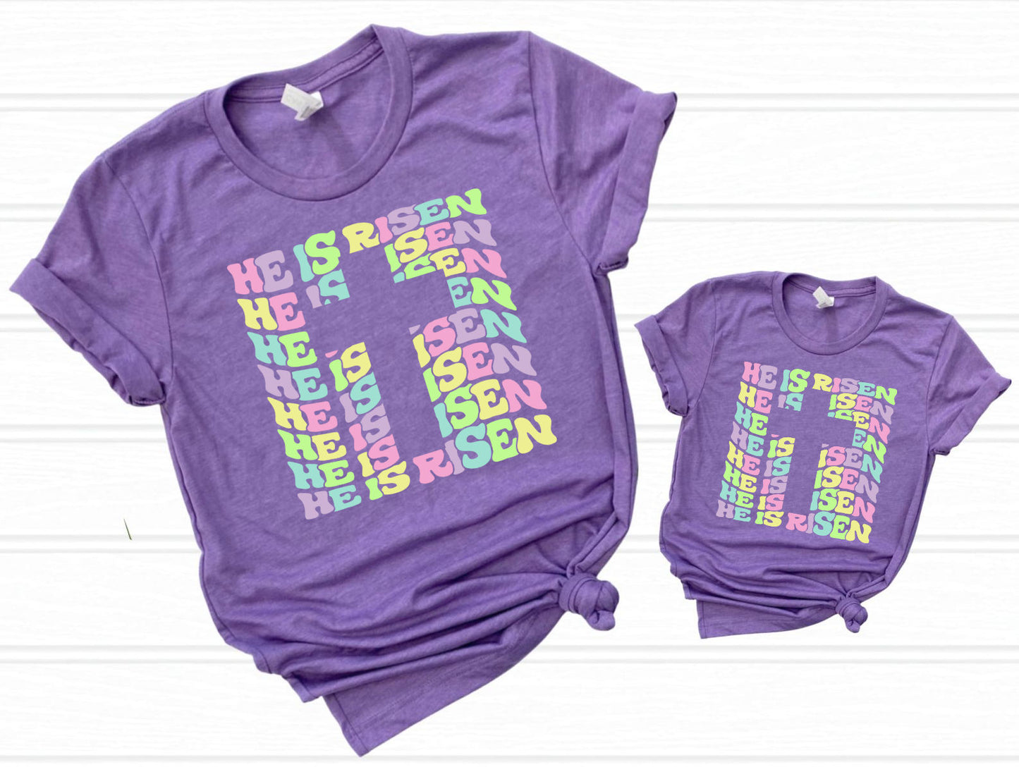 He is Risen Cross Graphic Tee