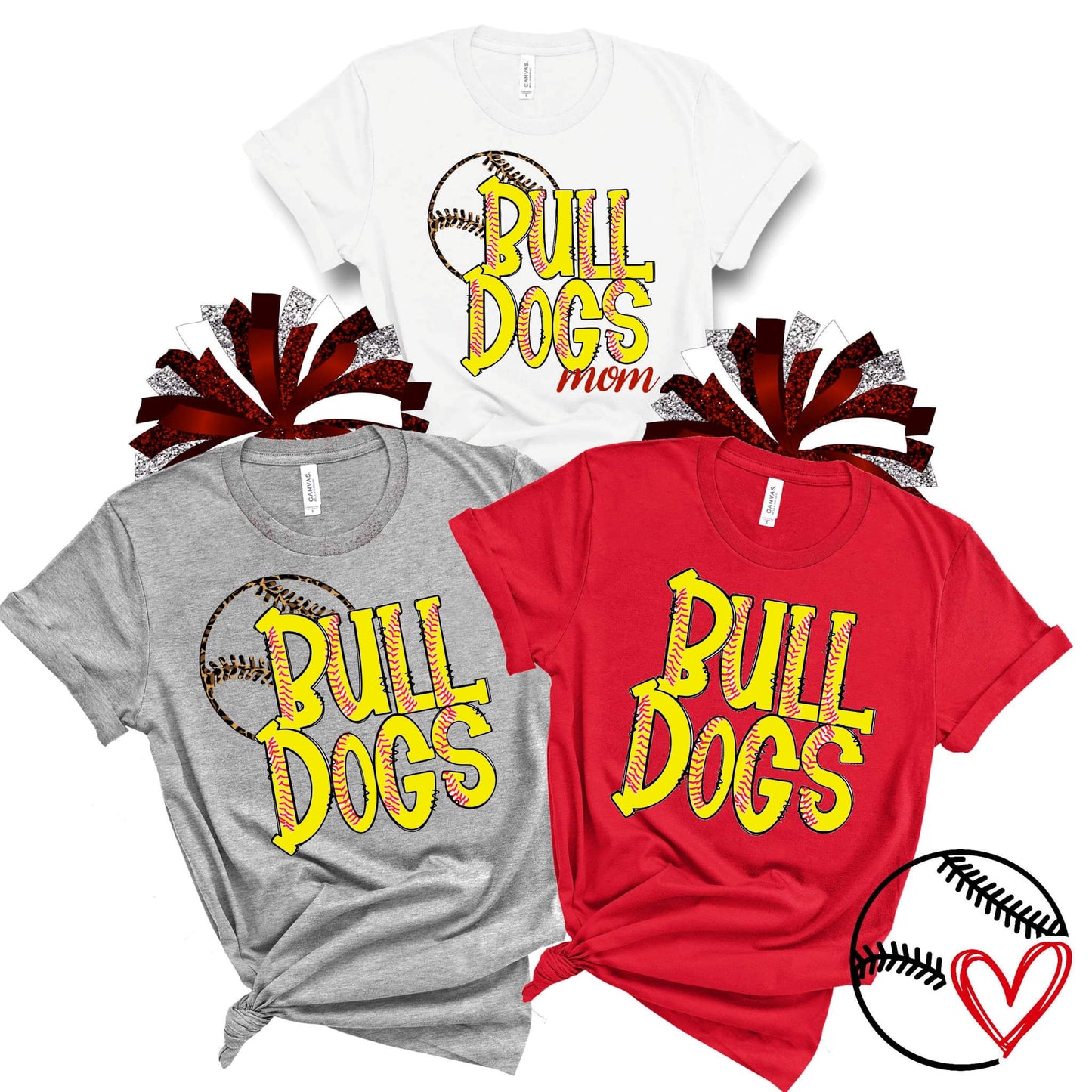 Custom Mascot Softball Graphic Tee