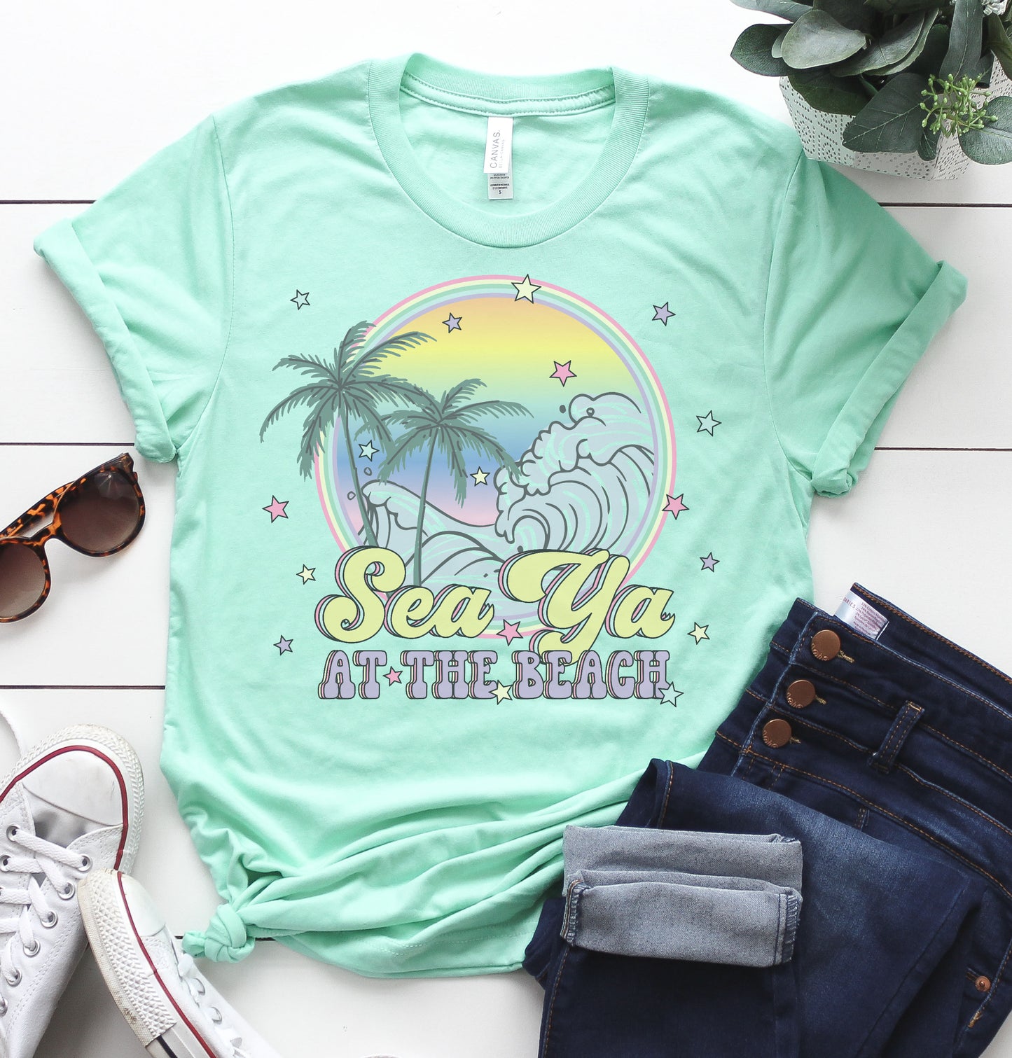 Sea Ya at the Beach Graphic Tee