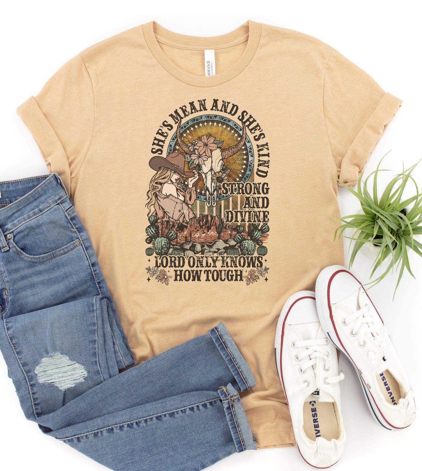 She's Mean She's Kind Graphic Tee