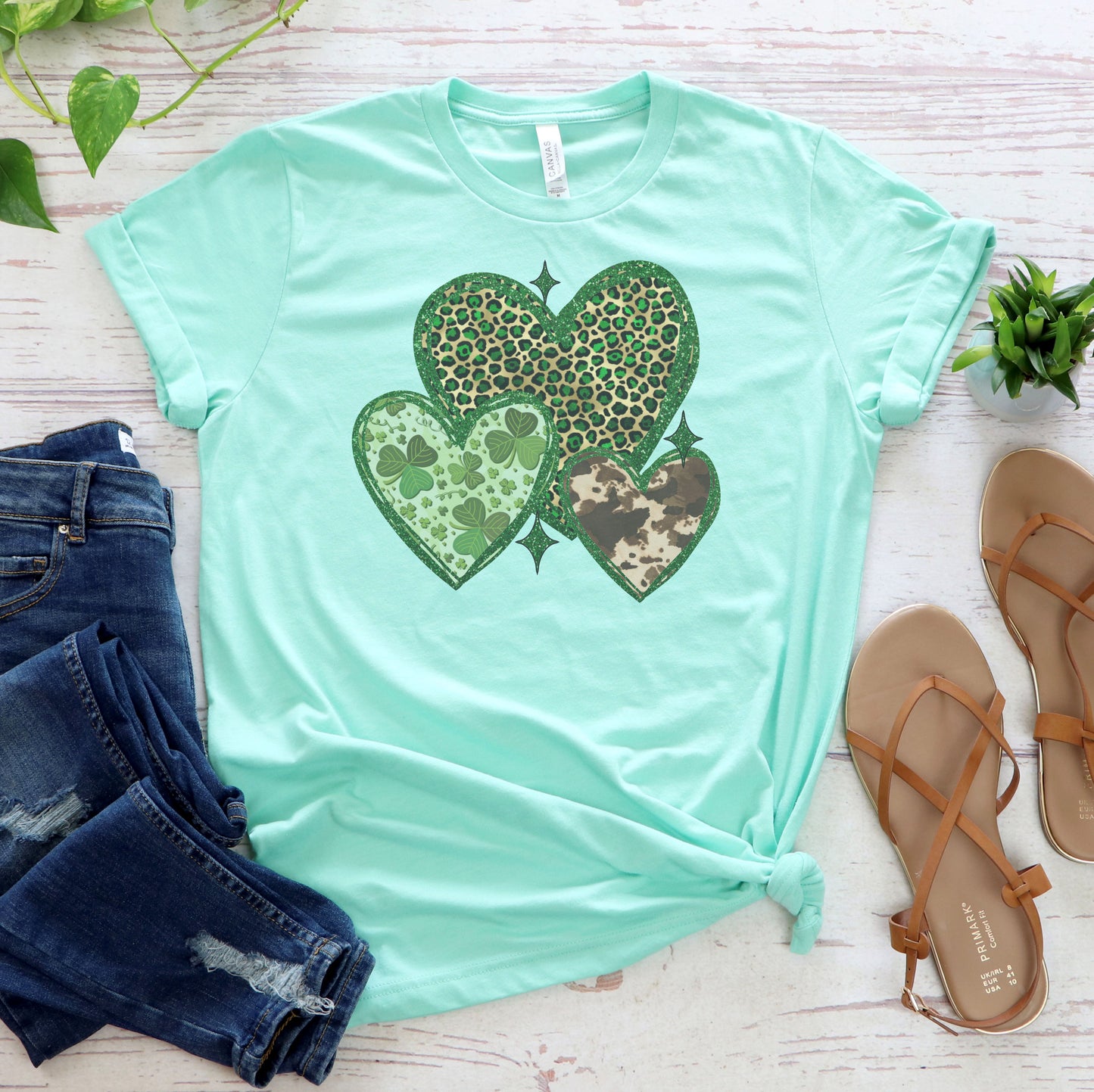 St Patrick's Day Hearts