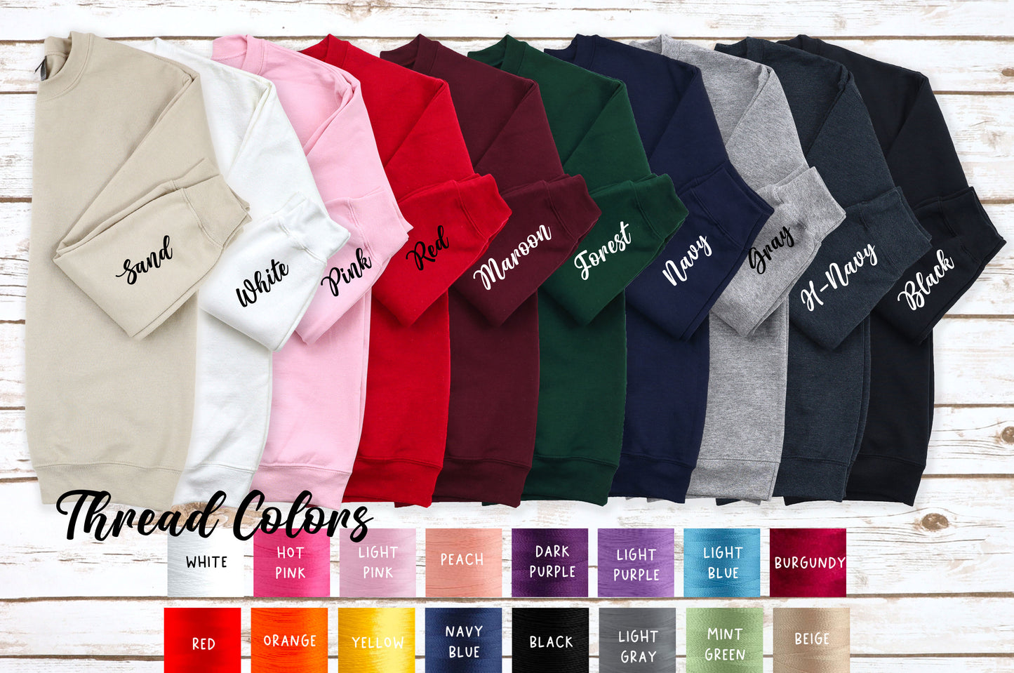 Custom Embroidered Name Sweatshirt