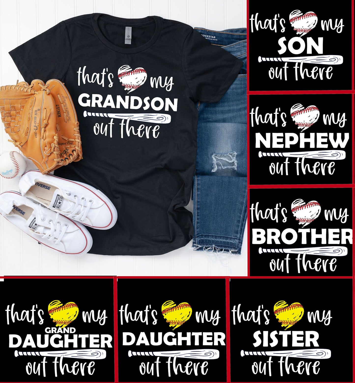 That's My Personalized Softball Graphic Tee