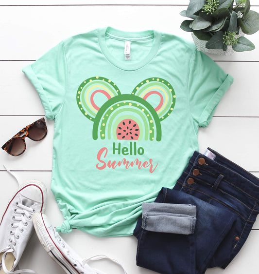 Hello Summer Mouse Graphic Tee