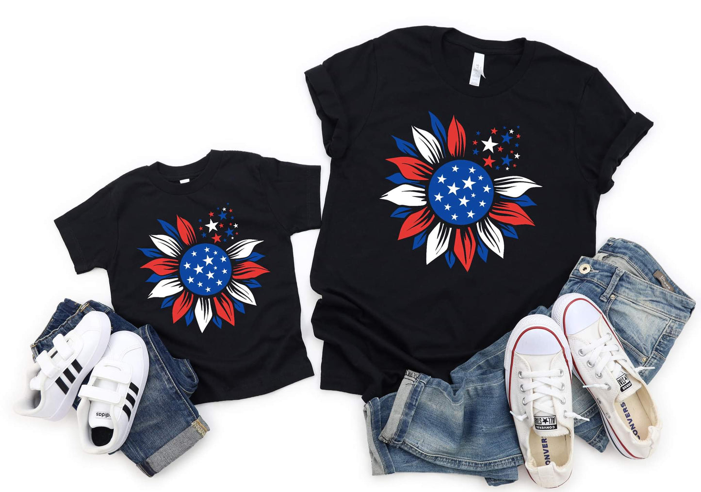 Patriotic Sunflower Graphic Tee