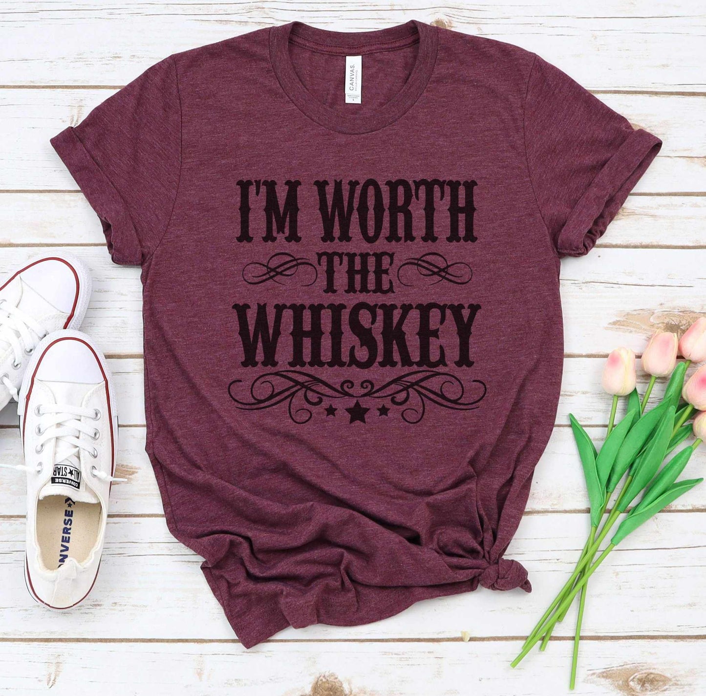I'm Worth the Whiskey Graphic Tee