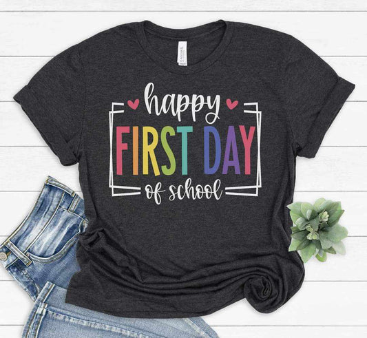 Happy First Day of School Graphic Tee