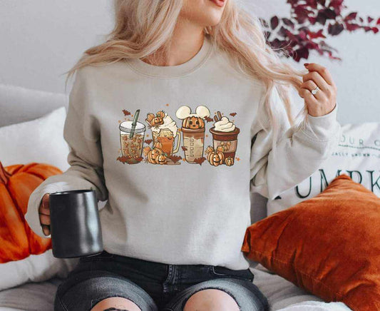 Mouse Fall Lattes Graphic Tee