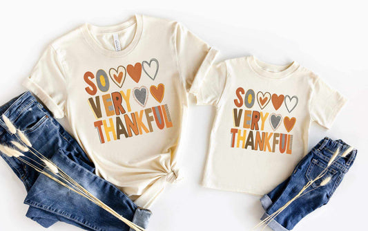 So Very Thankful Hearts Graphic Tee