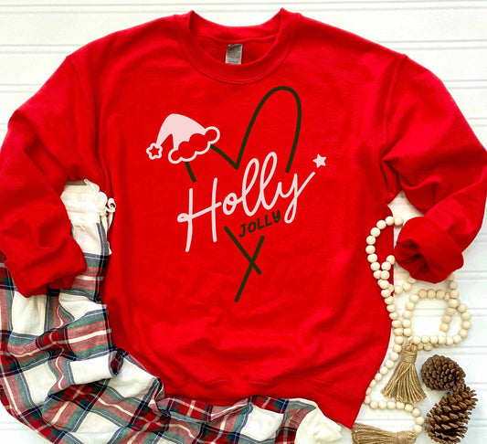 Holly Jolly Heart Graphic Tee