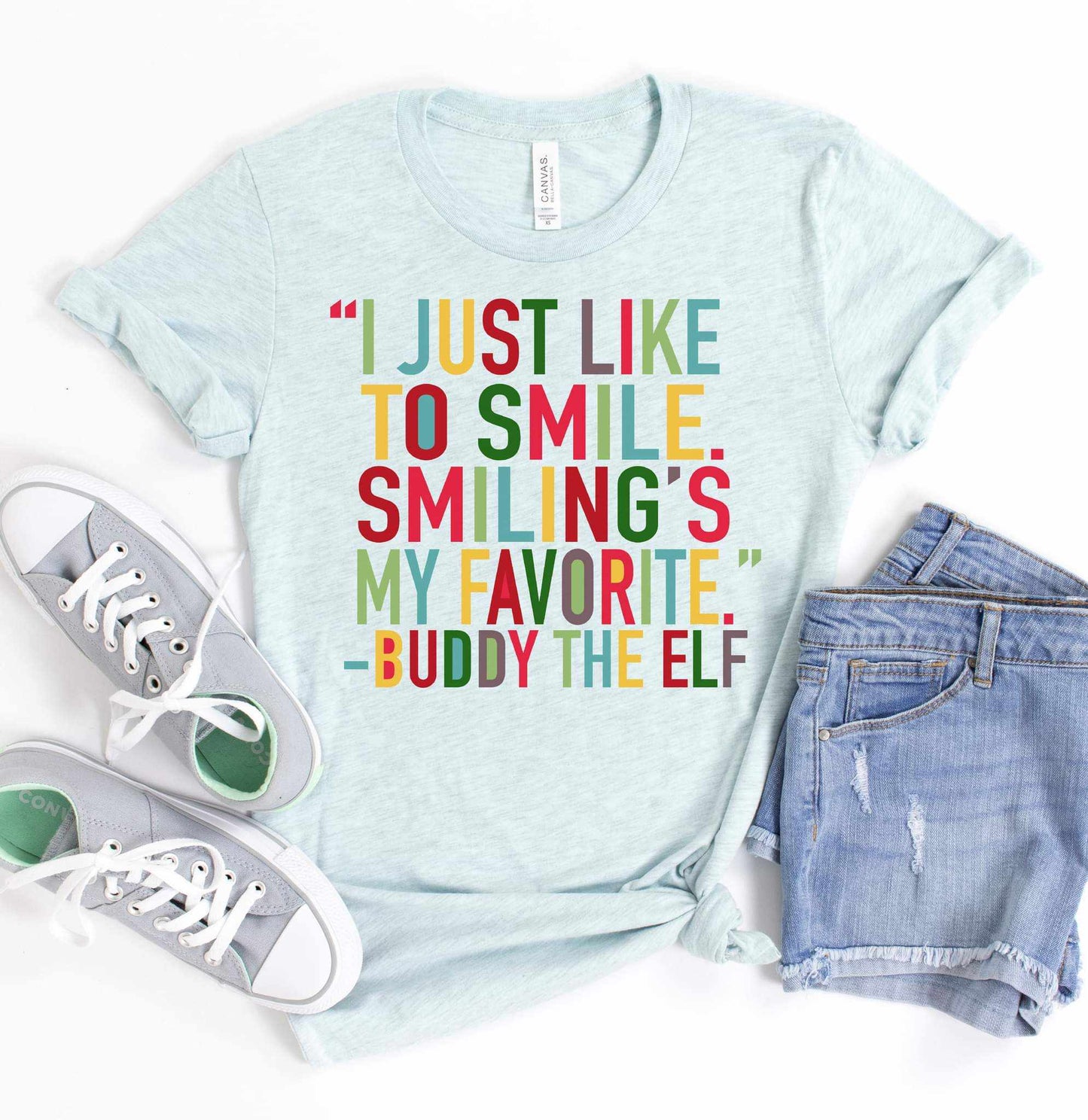 I just Like Smiling Graphic Tee