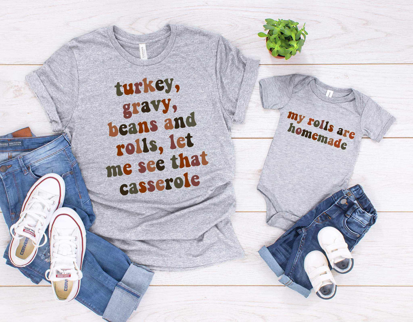 Turkey Grave Casserole My Rolls are Homemade Graphic Tee