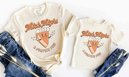 Thick Thighs and Pumpkin Pies Graphic Tee