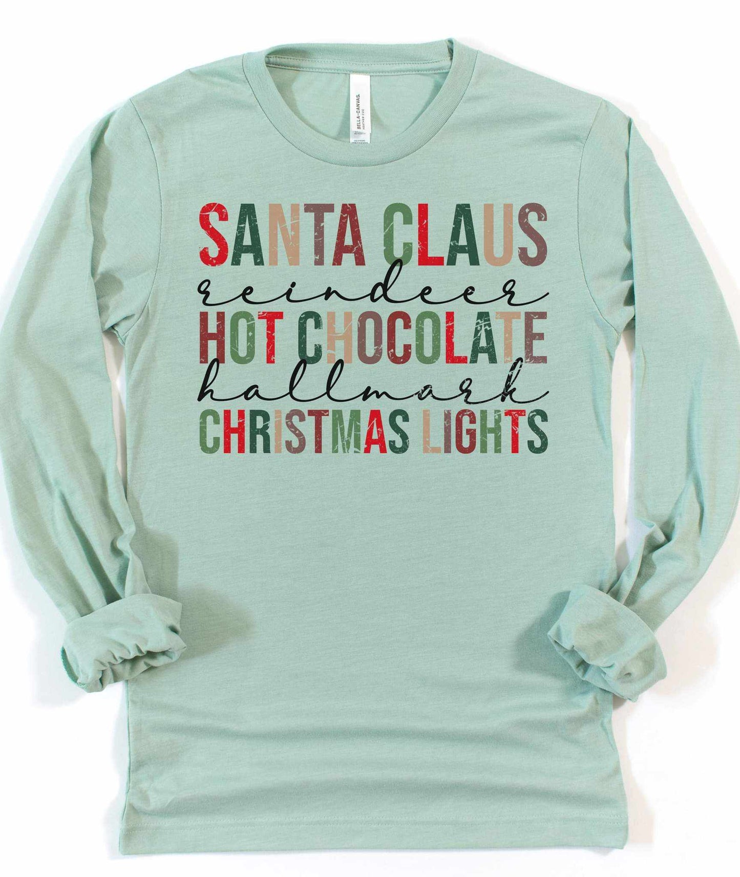 Santa Claus Reindeer Hot Chocolate Graphic Tee