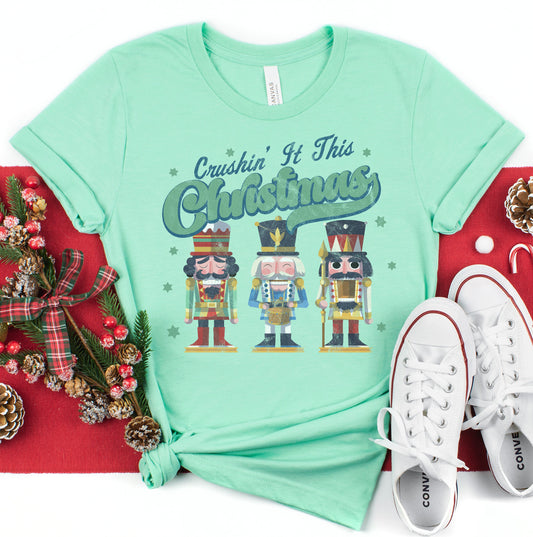 Crushin it This Christmas Graphic Tee